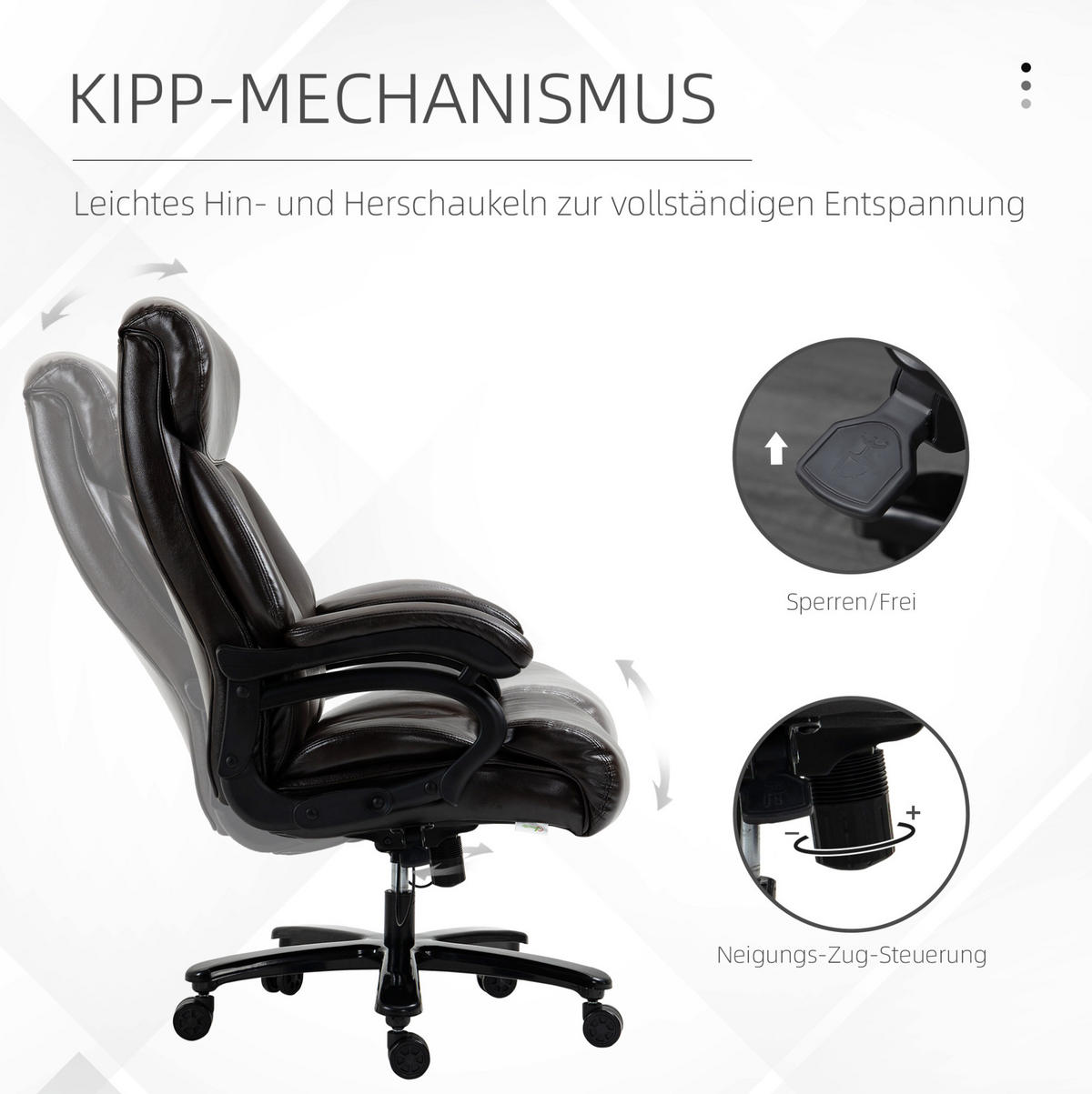 DREHSTUHL 72/83/114-122 cm, höhenverstellbar, gepolstert, Braun - Braun, Kunststoff (83/122/72cm) - Redom