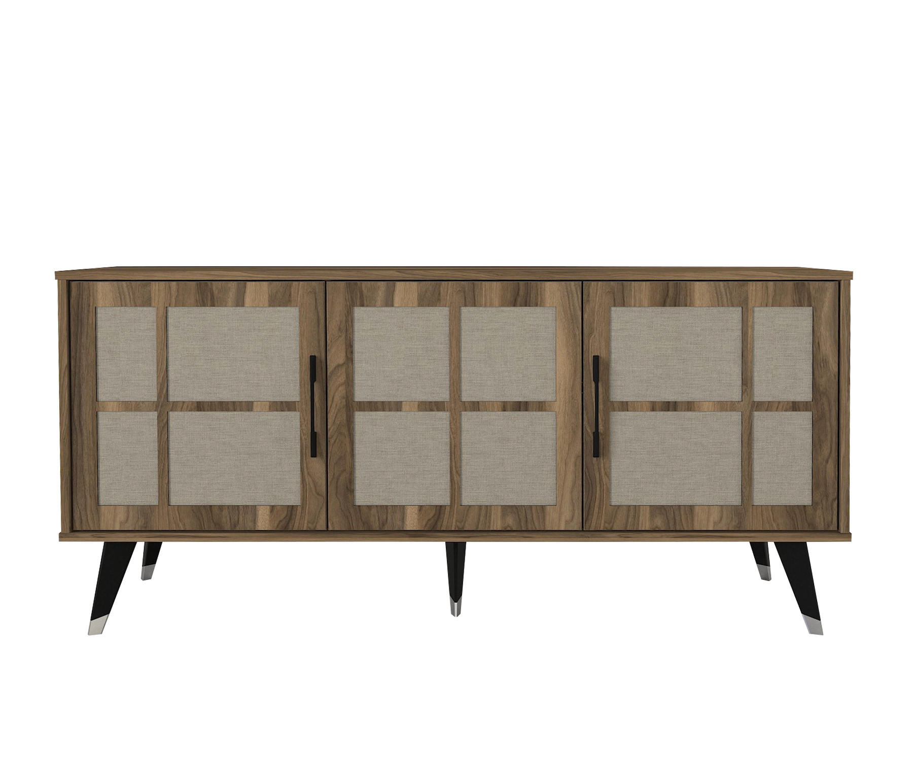 SIDEBOARD Logan Braun Grau - Braun/Grau, Holzwerkstoff (160/76/45cm) - moebel17