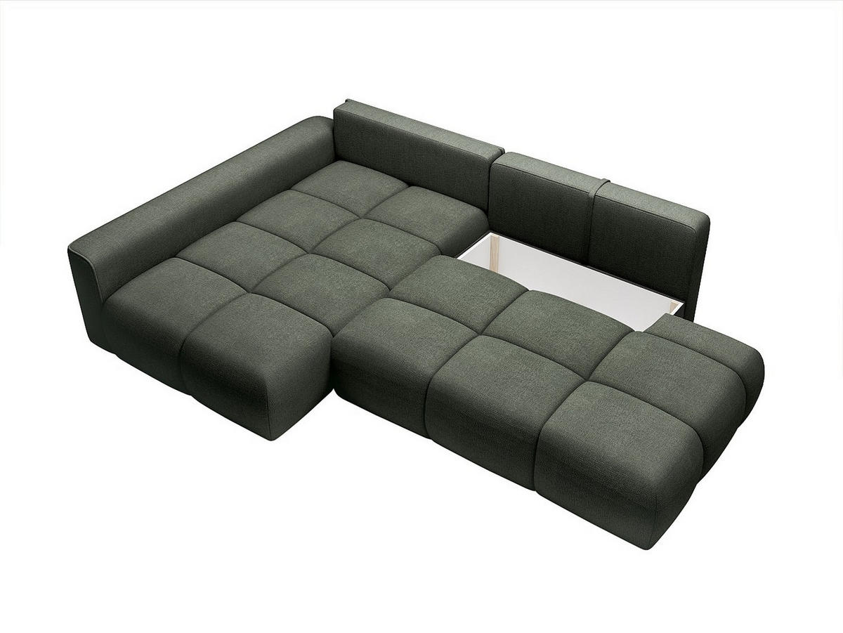 SCHLAFSOFA - 5 Personen - stoff - tannengrün Minturno - Waldgrün, Textil (282/88/176cm) - Vente-Unique