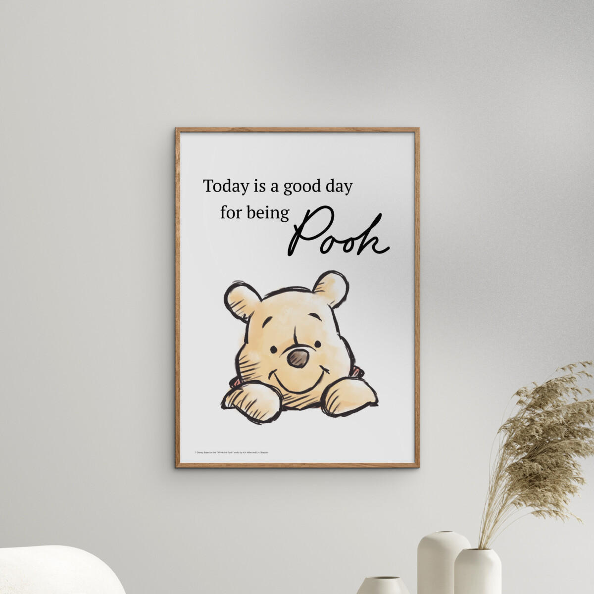 POSTER Disney - Just Being Winnie the Pooh Today - Gelb, Papier (30/40/0.1cm) - Poster&Frame