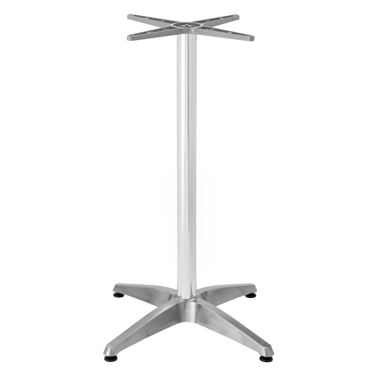 TISCHBEIN, Grau - Grau, Metall (6.5/72/65cm) - Oviala