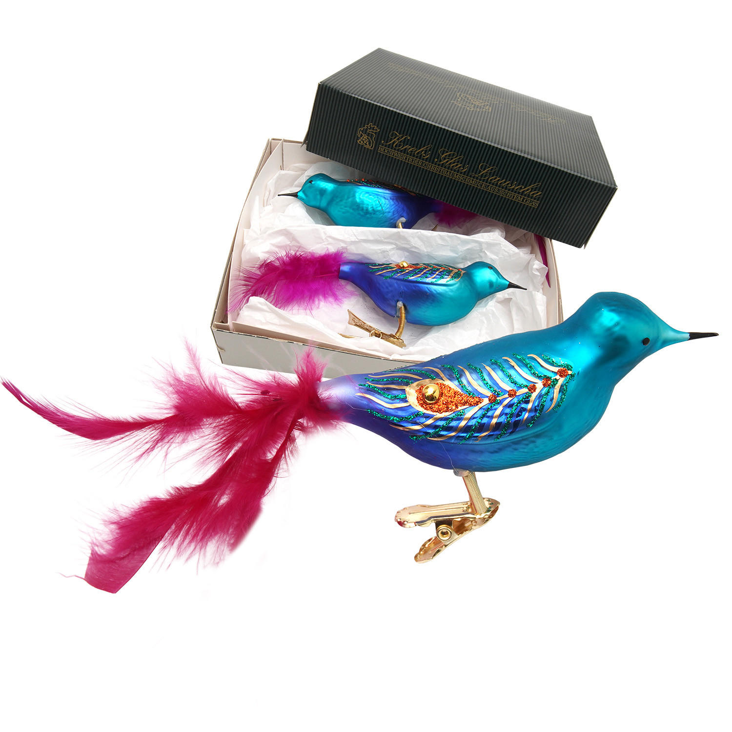 XXXLutz Christbaumschmuck Blau 4x5x11 cm