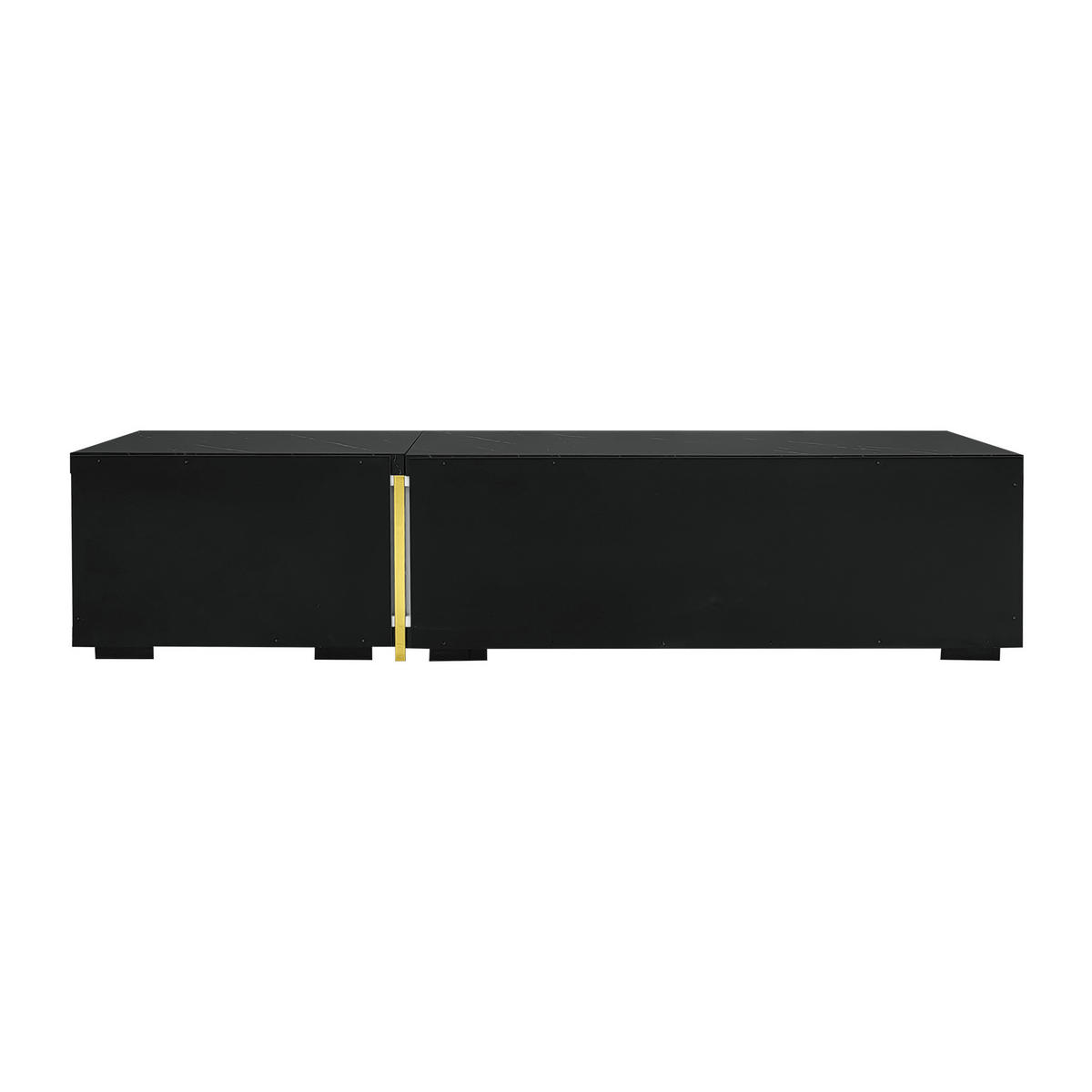 LOWBOARD DE-40554 Längenverstellbar mit Marmoroptik Weiß - Weiß, Holzwerkstoff (140/30/40cm) - ComfortXL