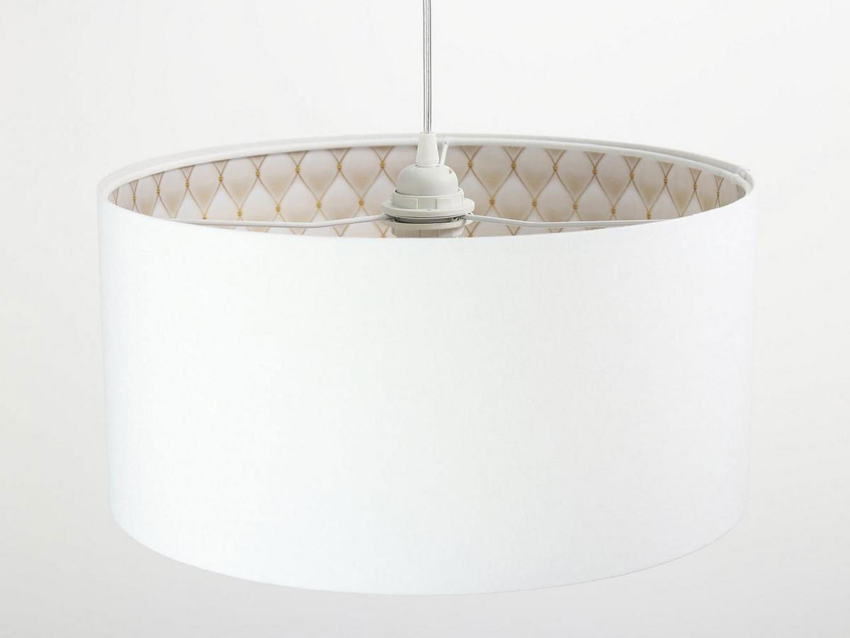 HÄNGELEUCHTE Weiß 30/20 cm - Beige/Weiß, Kunststoff (30/0.45/20cm) - ONZENO