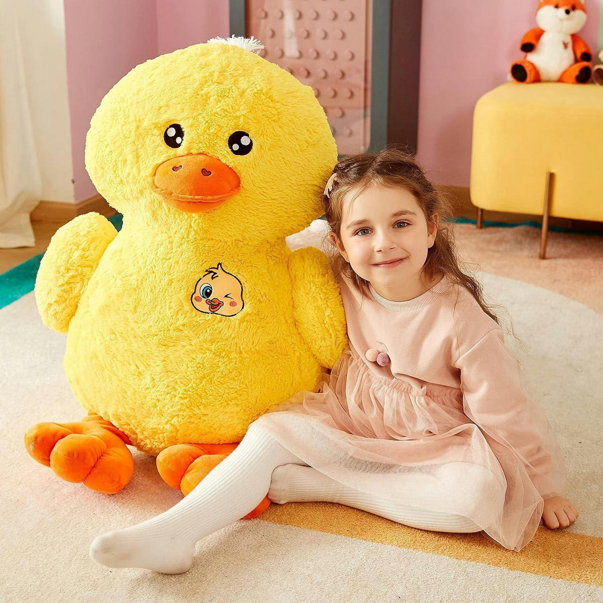 STOFFTIER Ente 50 cm - Gelb, Textil (45/50cm)