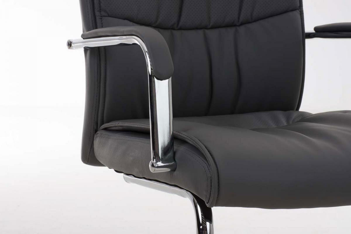 SCHWINGSTUHL Lederlook grau - Grau, Textil/Metall (49/105/60cm) - CLP