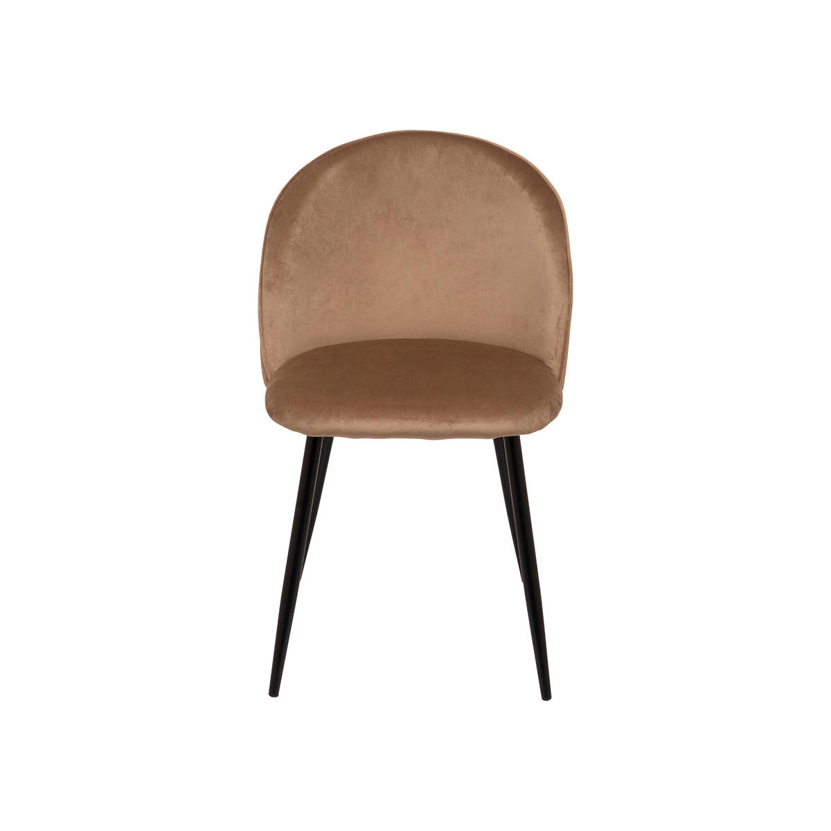 STUHL Beige 535/505/815 cm - Schwarz, Metall (50.5/81.5/53.5cm) - DMORA