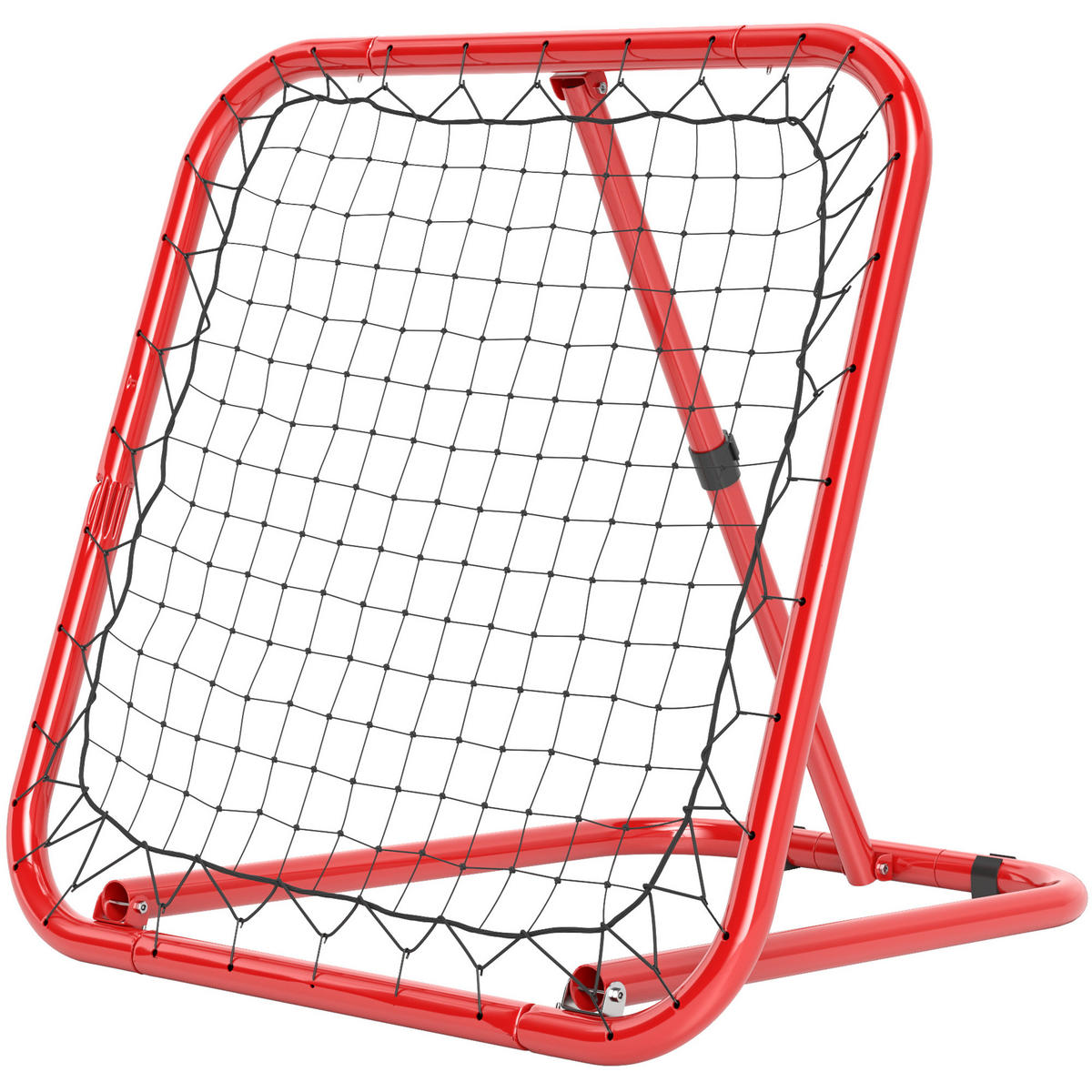 REBOUNDER für Fussball DE-10451 5-fach verstellbar, klappbar Rot - Rot, Metall (84/78cm) - ComfortXL