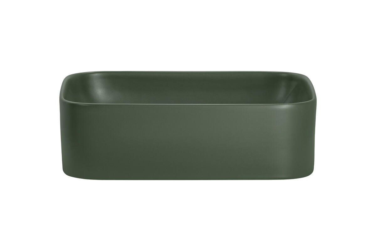 AUFSATZWASCHBECKEN 50.5 cm - KAMA BM296 - Grün/Matt - Grün, Keramik (50.5/15/38cm)