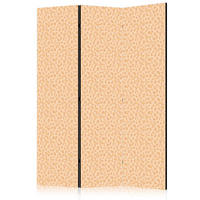 PARAVENT Akustik 3-tlg 135x172 cm Punkte Muster - Orange, Holz/Textil (135/172/3cm) - Muralo