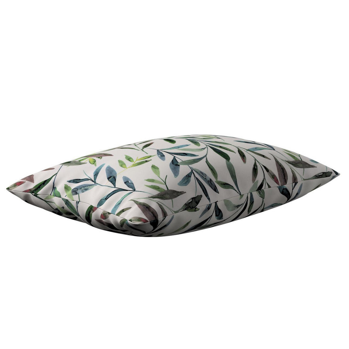 KISSENHÜLLE Eden weiß und grün, 60x40cm - Weiß, Textil (60/40cm) - Dekoria