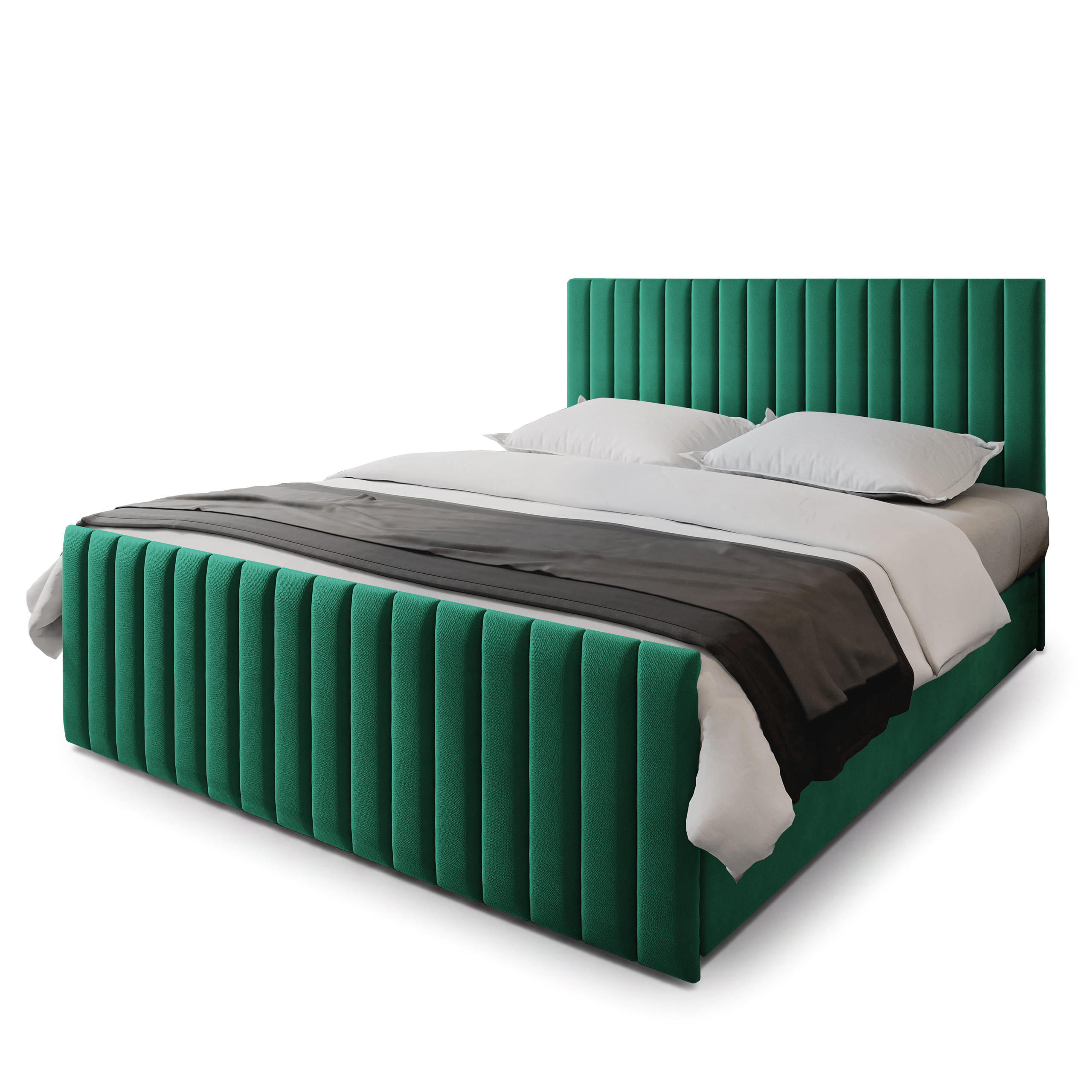Masseno Boxbett Grün 200x200 cm