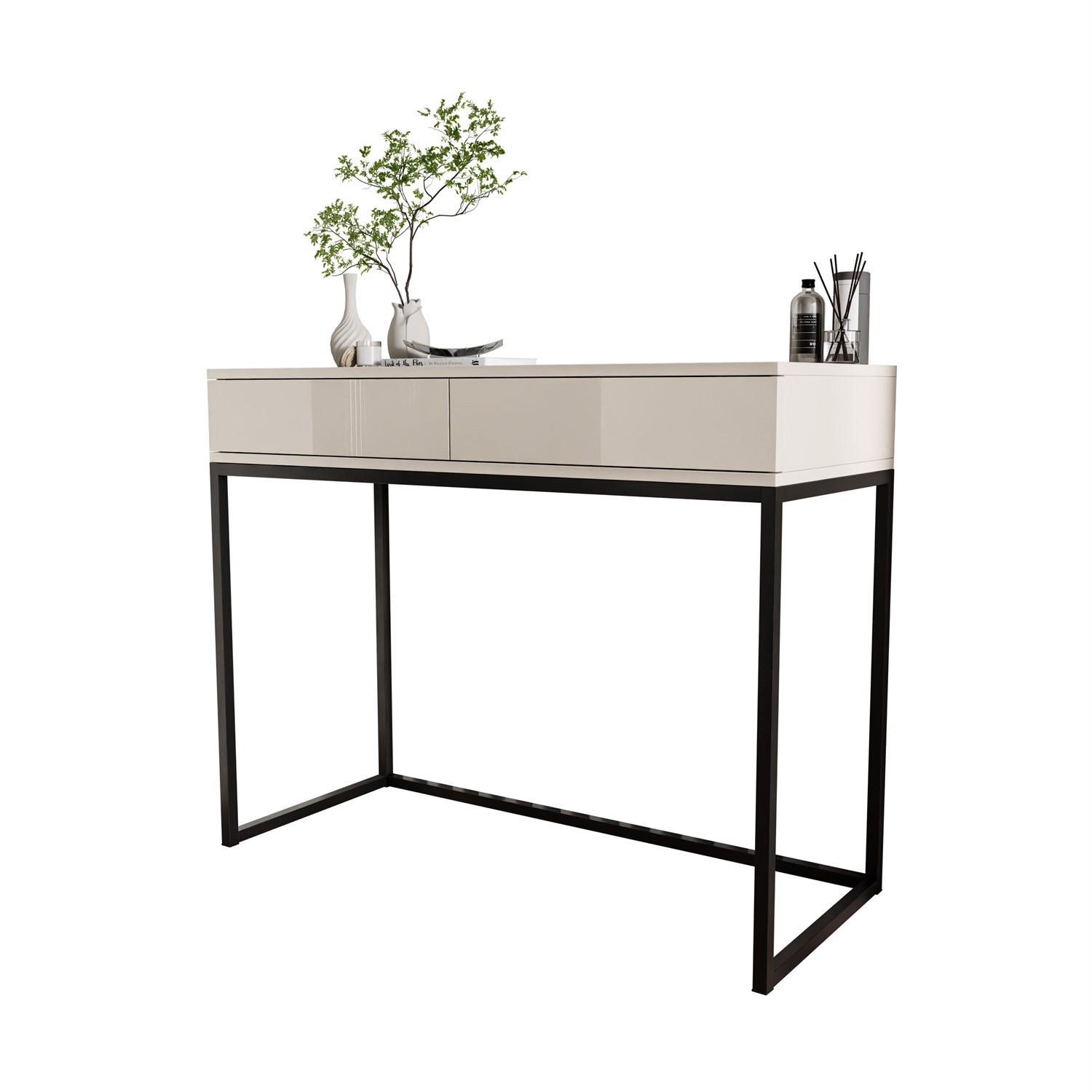 Lookway Konsole Kaschmir, Schwarz 100x81x42 cm