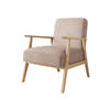 SESSEL Retro Boucle - Beige/Naturfarben, Holz/Textil (59/76/67cm) - MIRJAN24