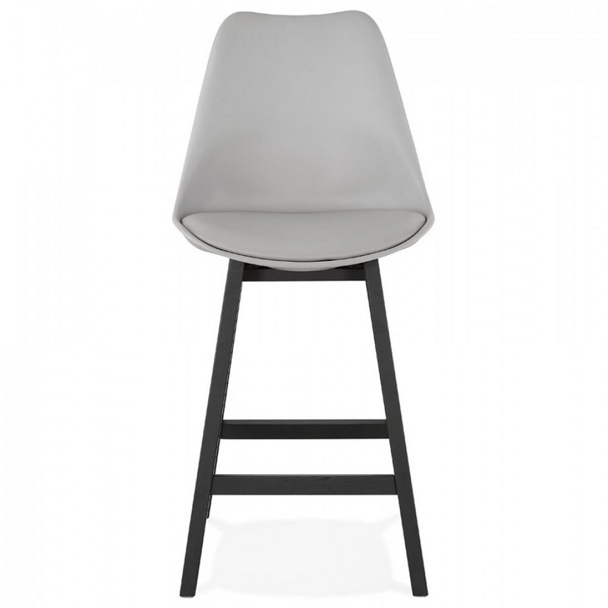 BARHOCKER grau 48x102x56cm - Schwarz/Grau, Holz/Kunststoff (48/102/56cm) - AlterEgo