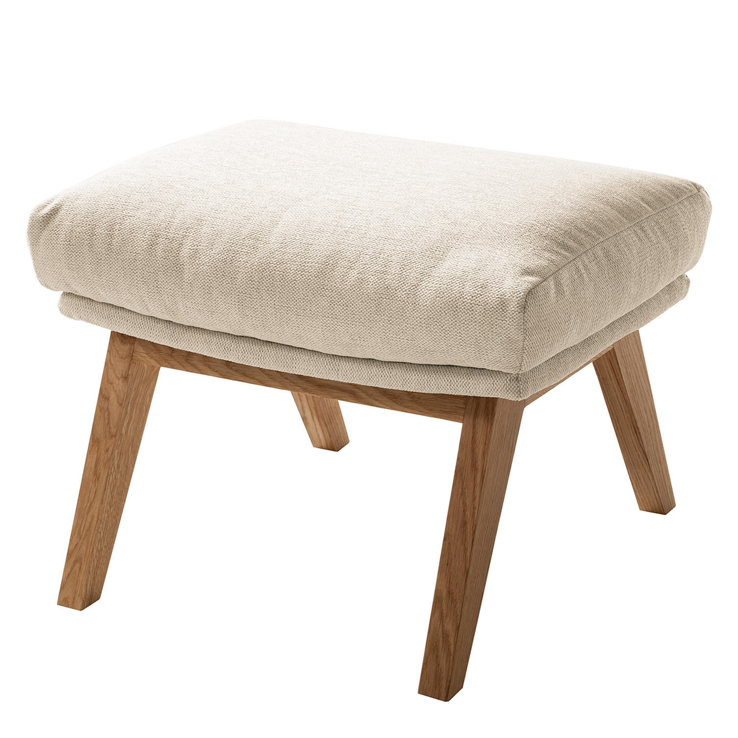 POLSTERHOCKER - Eichefarben/Beige, Textil (54/41/41cm) - home24