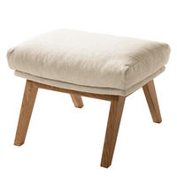 POLSTERHOCKER - Eichefarben/Beige, Textil (54/41/41cm) - home24