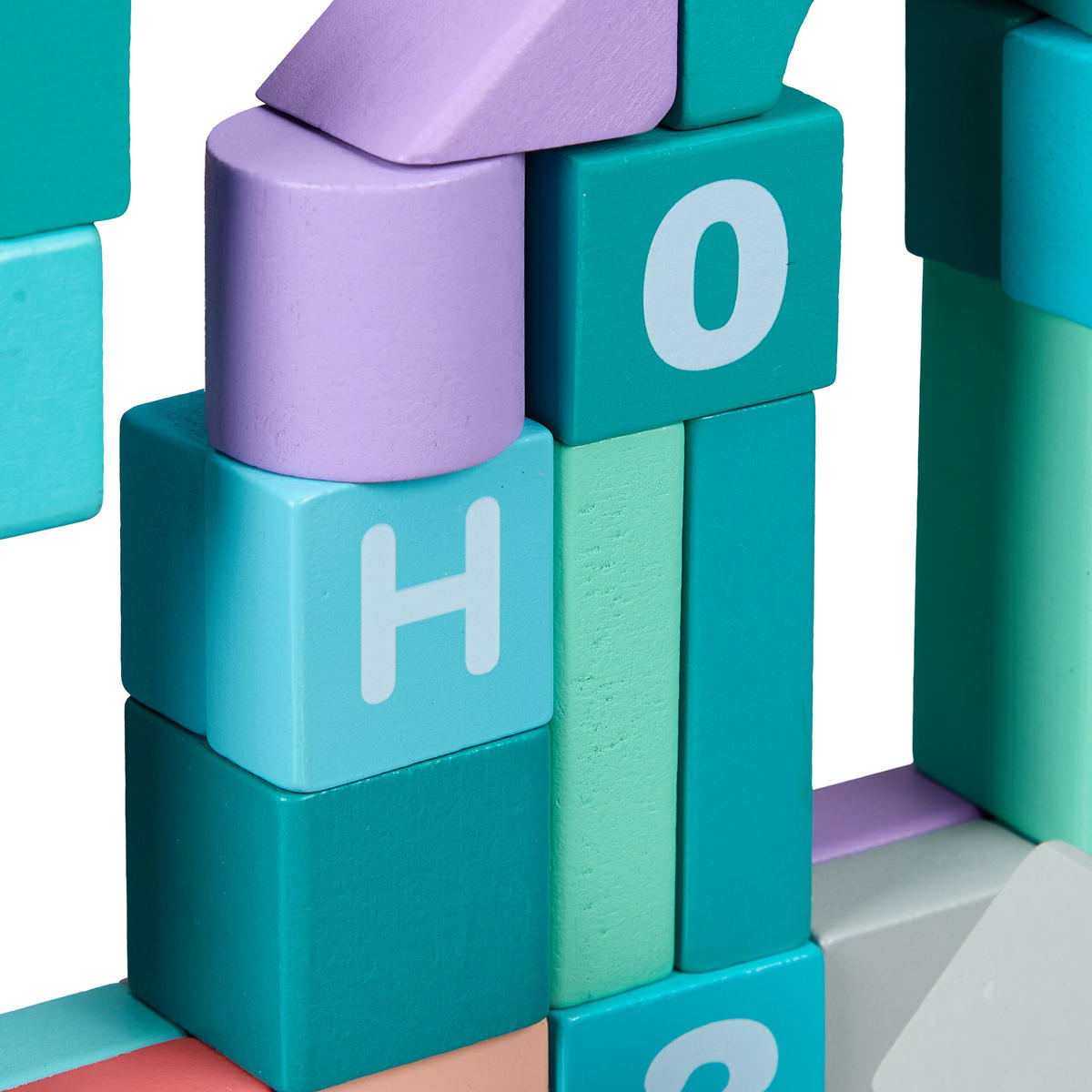 BAUSTEINE-SET - Multicolor, Holzwerkstoff (30/0.5cm) - Relaxdays