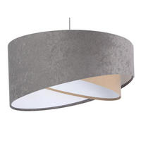 HÄNGELEUCHTE Grau 50/23 cm - Weiß, Kunststoff (50/1/23cm) - ONZENO