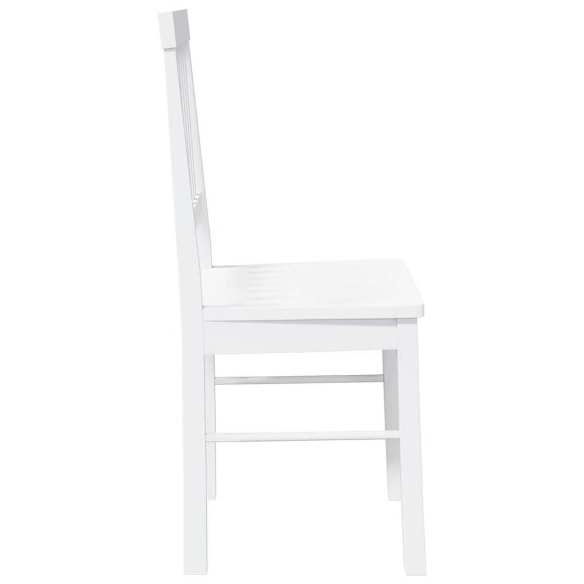 STUHL-SET 2 Stk Sturmhainbach 42.5/90/44.5 cm - Weiß, Holz (42.5/90/44.5cm) - ZMH