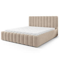 POLSTERBETT DINESE Q 180x200 cm mit Bettkästen - Beige - Beige, Holz (180/200cm) - MASSENO
