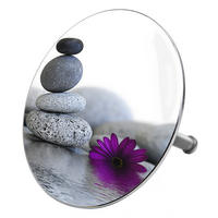 BADEWANNENSTÖPSEL Energy Stones - Grau, Metall (8/10/10cm) - Sanilo