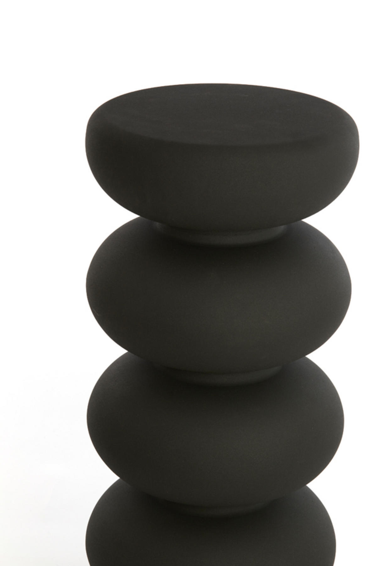 SÄULE Kobodo Schwarz Ø35/100 cm - Schwarz, Metall (35/35/100cm) - Light & Living