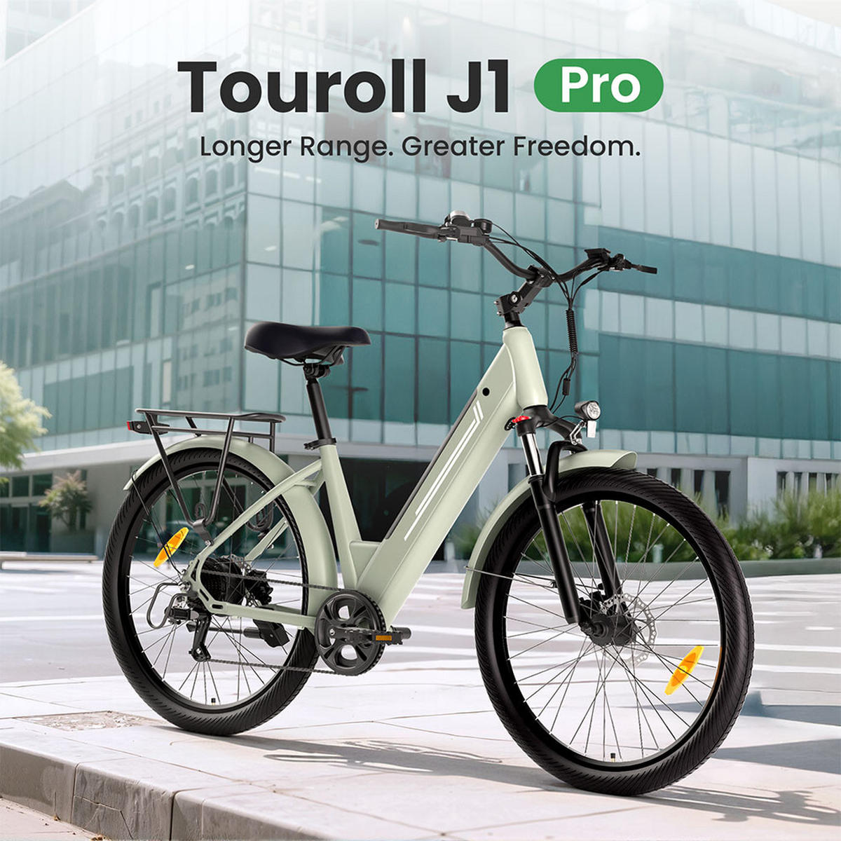 E-BIKE Junglor J1 Pro – Verbesserte Sicherheit und Stabilität - Grün, Metall (85cm)