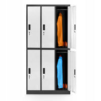 SCHLIESSFACHSCHRANK IGOR - Anthrazit/Weiß, Metall (90/185/45cm) - Jan Nowak