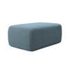 POUF Strukturstoff Stoff Blau - Blau/Schwarz, Kunststoff/Textil (102/40/62cm) - Makamii