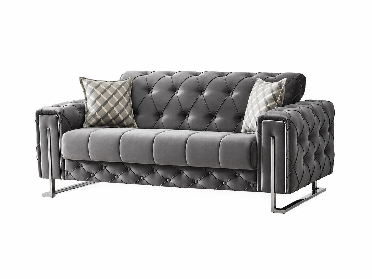 XXXLutz 2-Sitzer Grau 160x80x100 cm