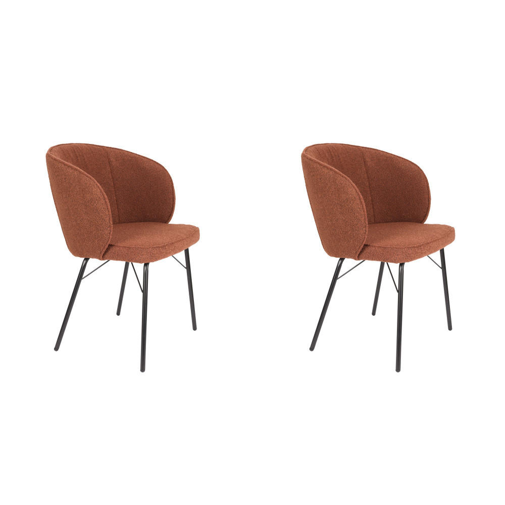 ESSZIMMERSTUHL Joa - Beige - 60/59.5/81 cm - 2er-Set - Beige, Textil (59.5/81/60cm)