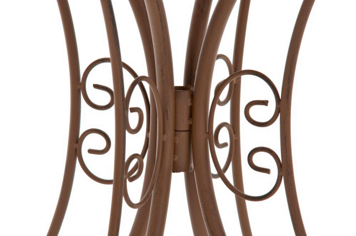 GARTENTISCH Hera antik braun - Braun, Metall (72.5/70/70cm) - TPFGarden