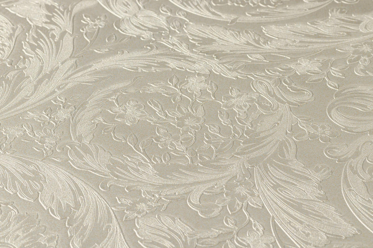 VLIESTAPETE Weiß 53/1005 cm - Beige, Textil (70/1cm) - KUNSTLOFT