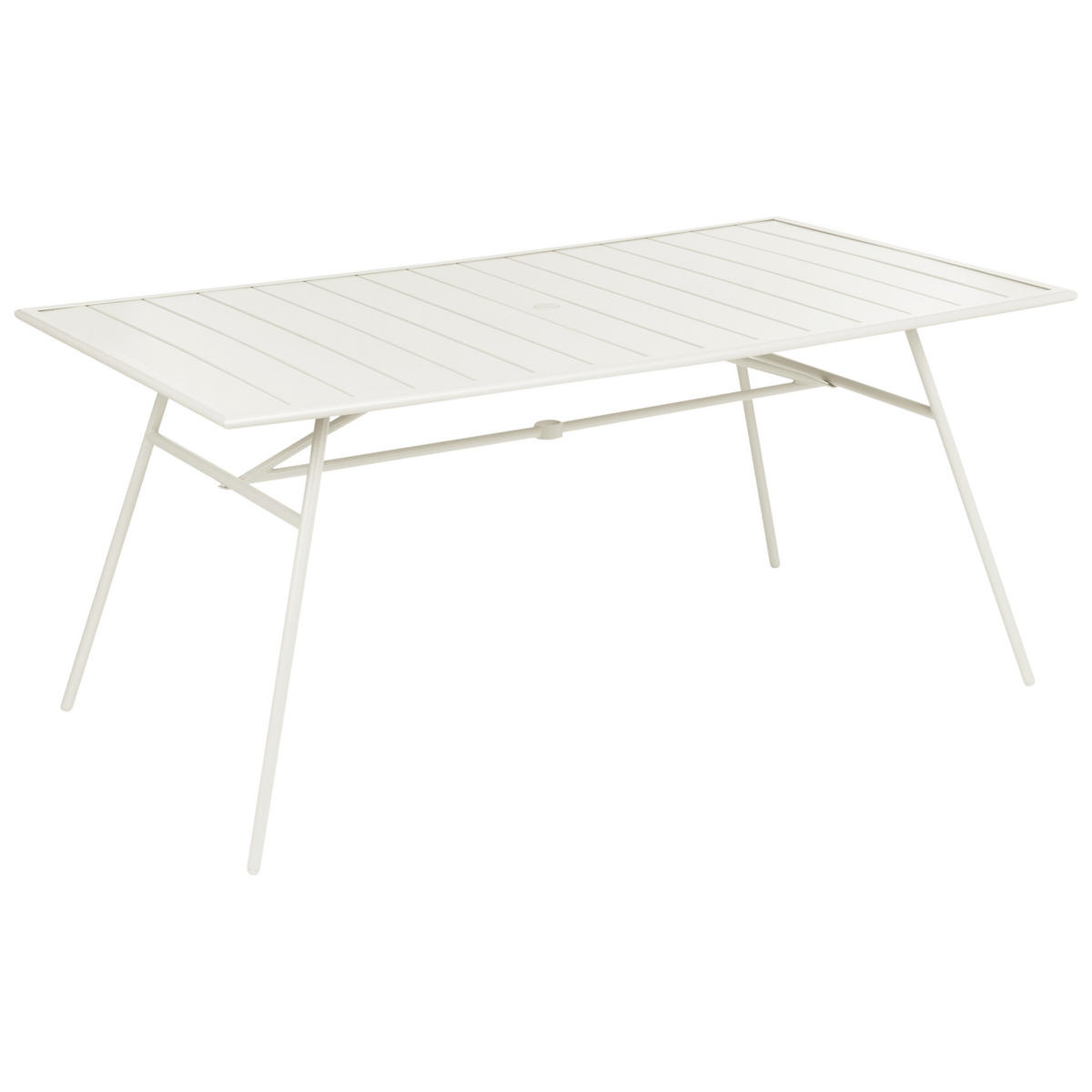 GARTENMÖBEL-SET 6-Sitzer Hellbeige Metall Terenzo - Beige, Metall - Beliani