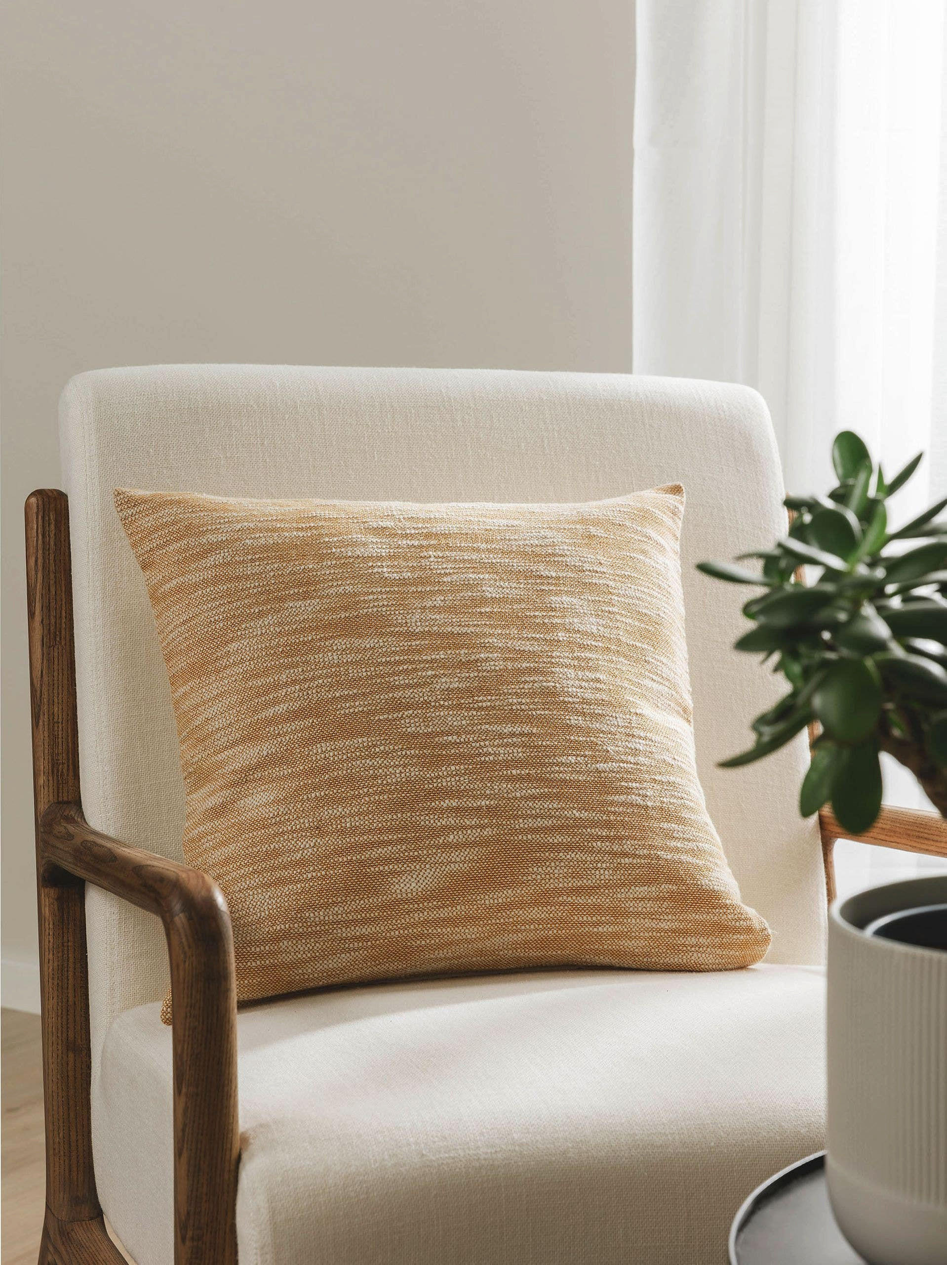 KISSENBEZUG Nadia Gelb 45x45 cm - Gelb, Textil (45/45cm) - benuta Nest