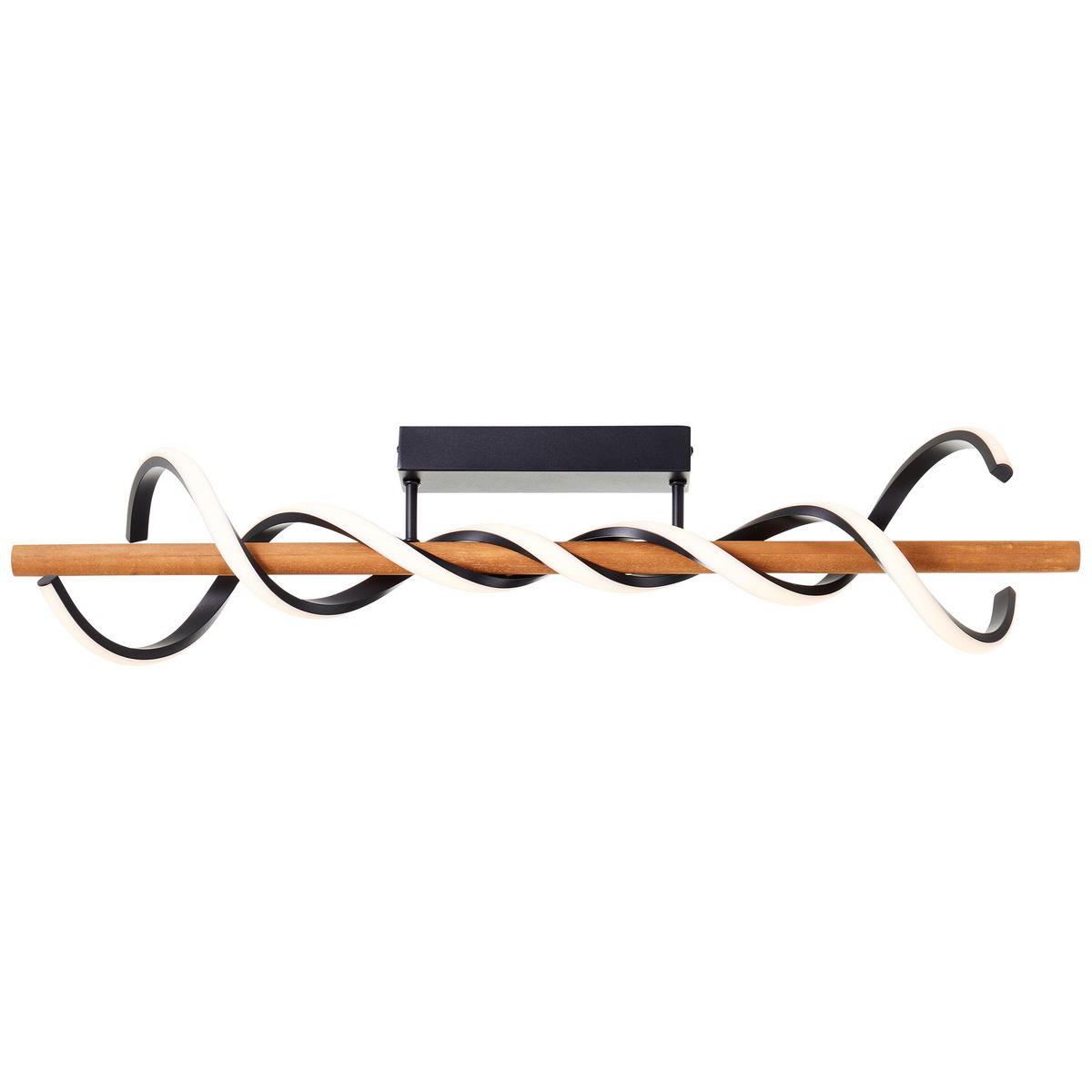 DECKENLEUCHTE Amalia G99350/76 - Schwarz, Holz (18/80/20.5cm) - Brilliant