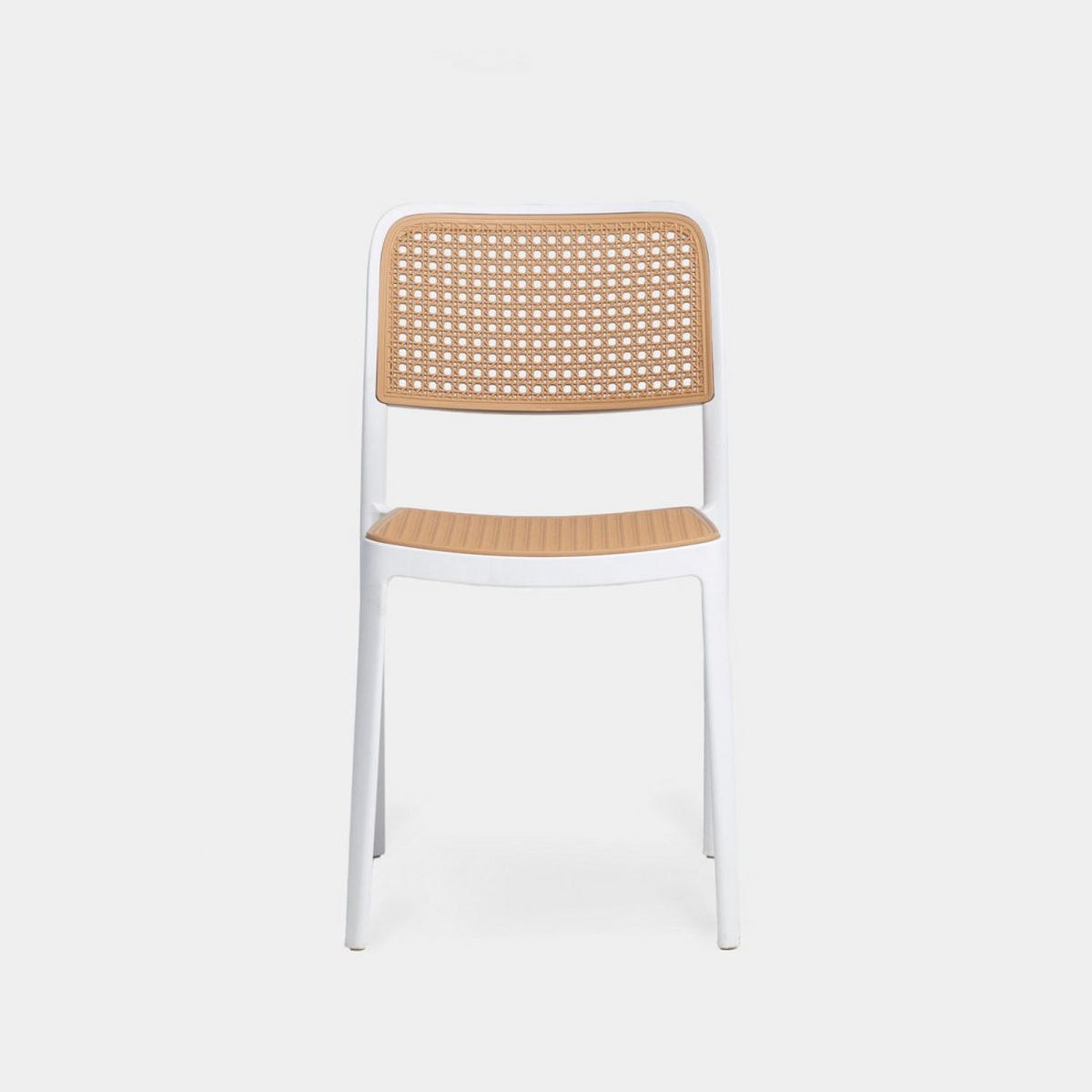 STUHL FÜR DRAUSSEN Kaira Zweifarbig 44 cm x 81 cm - Multicolor, Kunststoff (44/81/55cm) - Klast Home