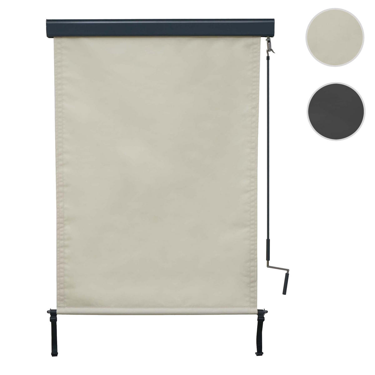 VERTIKALMARKISE Cremeweiß - Weiß, Textil (100/250/8cm) - MCW