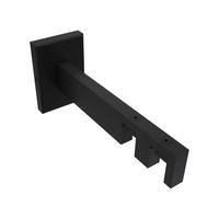 TRÄGER FÜR INNENLAUFSTANGEN 14x35 mm, Smartline 2-läufig lang, Schwarz - Schwarz, Metall (14.5/6.5/4.5cm) - INTERDECO