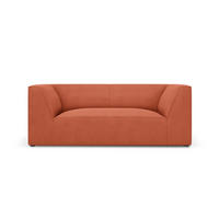 SOFA Ruby aus strukturiertem Stoff koralle 2 Sitzplätze - Koralle, Textil (174/69/93cm) - Micadoni