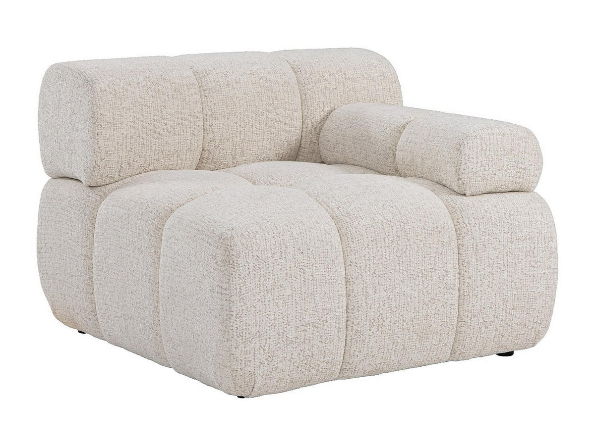 SESSEL mit gerader Rückenlehne - 1 Person - stoff - beige Facivil - Beige, Textil (94/70/94cm) - Vente-Unique