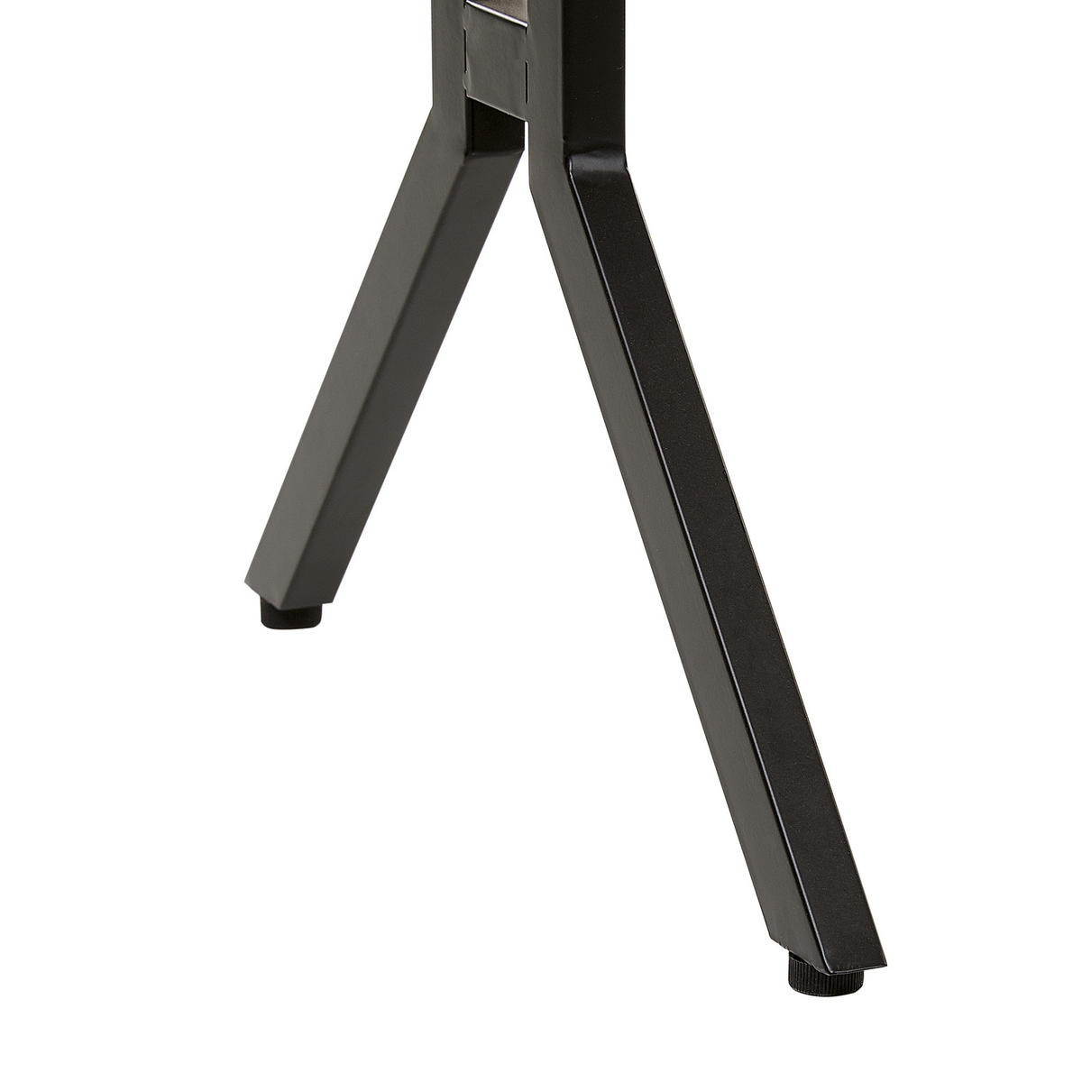 SCHREIBTISCH dunkler Holzfarbton 120/48/76 cm Creek - Dunkelgrau, Holzwerkstoff (48/120/76cm) - Beliani