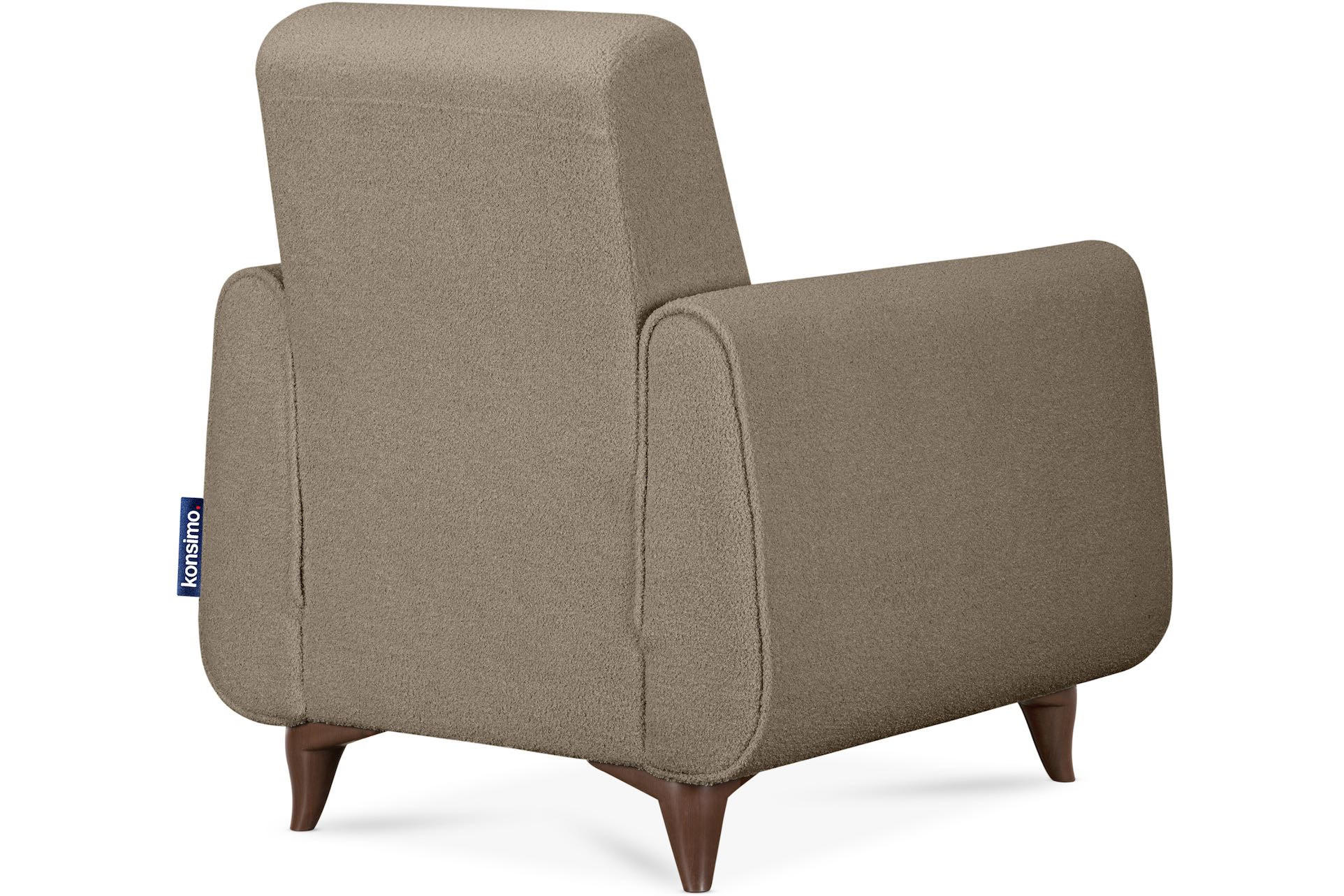 SESSEL GUSTAVO mit Armlehnen, braun - Braun, Holz/Holzwerkstoff (83/95/92cm) - KONSIMO®