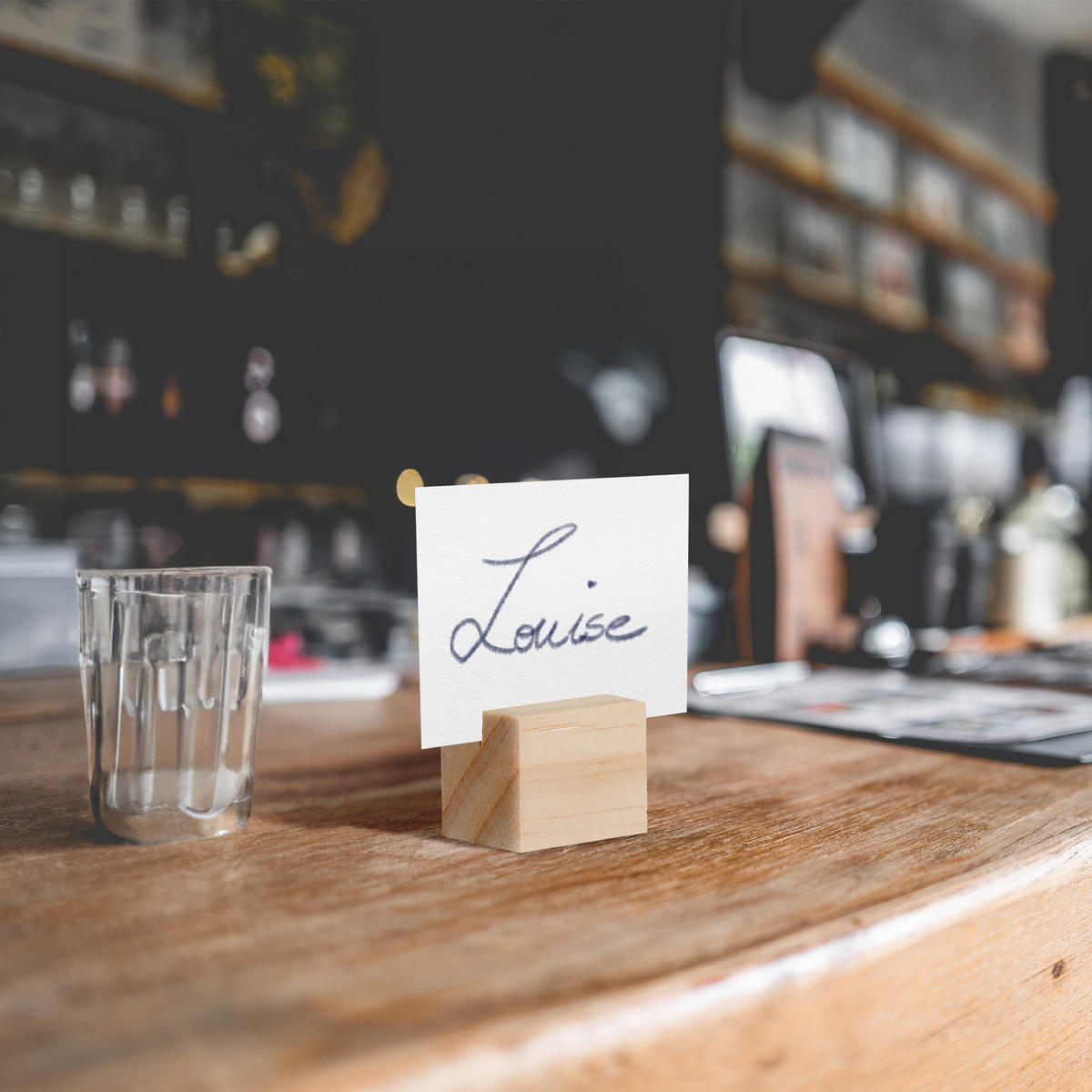 48XDRŽIAK na stôl - svetlohnedá, drevo (3.5/3/3cm) - Relaxdays