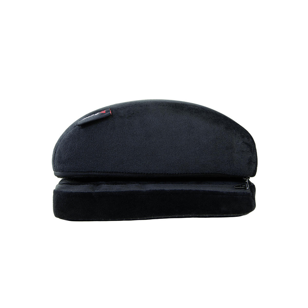 FUSSSTÜTZE Polyester-Samt Schwarz - Schwarz, Textil (60/30cm) - Arozzi