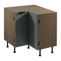 ECKUNTERSCHRANK D90N – Sorento Grün – L-Form, Ecke voll nutzbar – Grün / Eiche - Eichefarben/Grün, Holzwerkstoff (84/87/84cm) - ROYAL24_MARKT