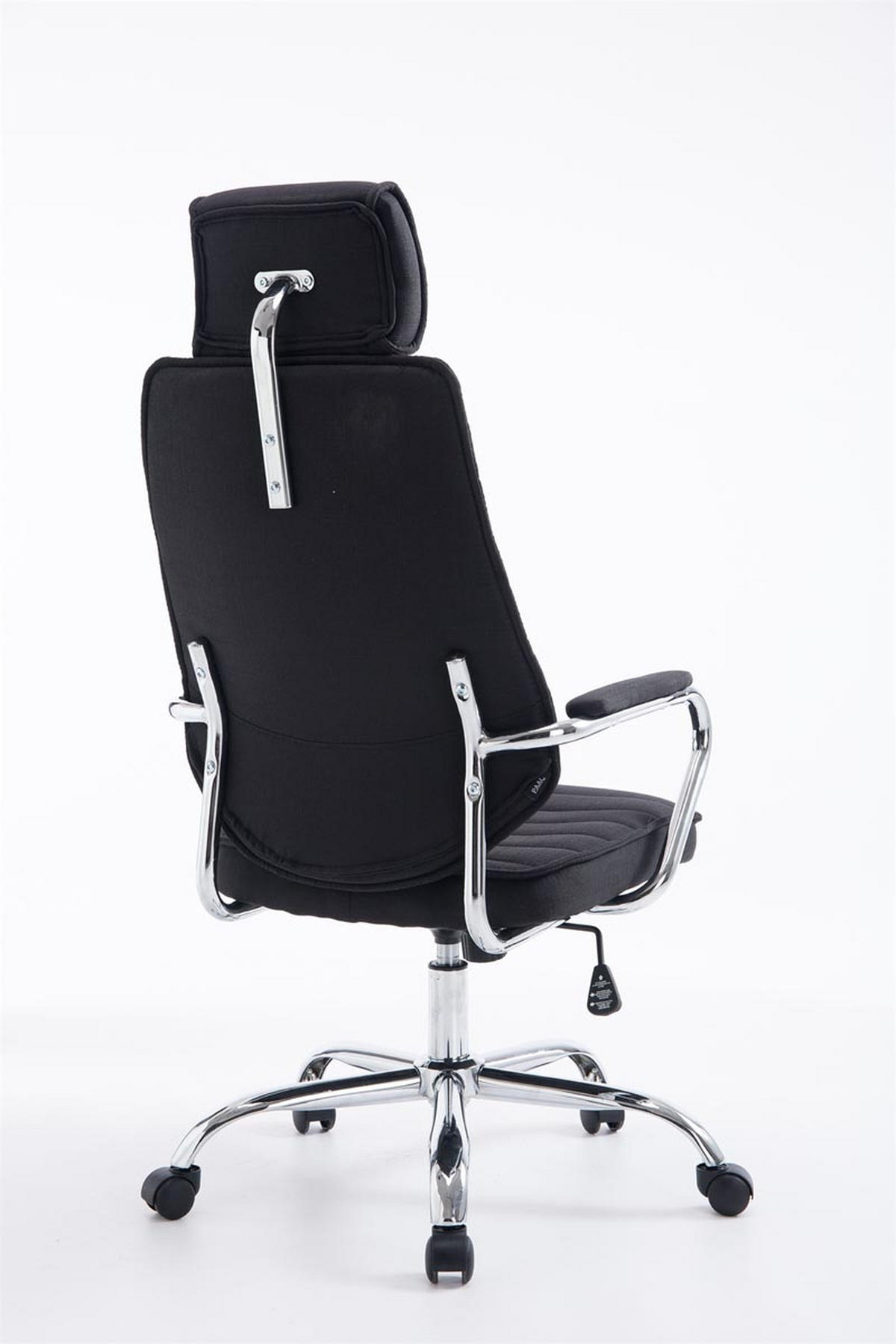 BÜROSTUHL Rocket Stoff, Schwarz - Schwarz, Textil/Metall (60/128/67cm) - TPFLiving