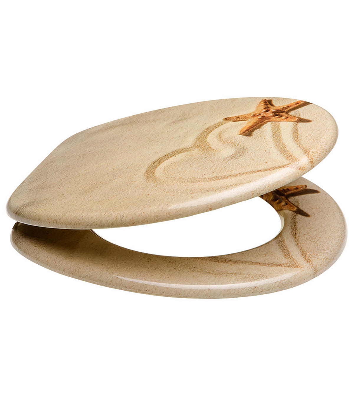 WC-SITZ Sandy - Braun, Holzwerkstoff (38/6/47cm) - Sanilo