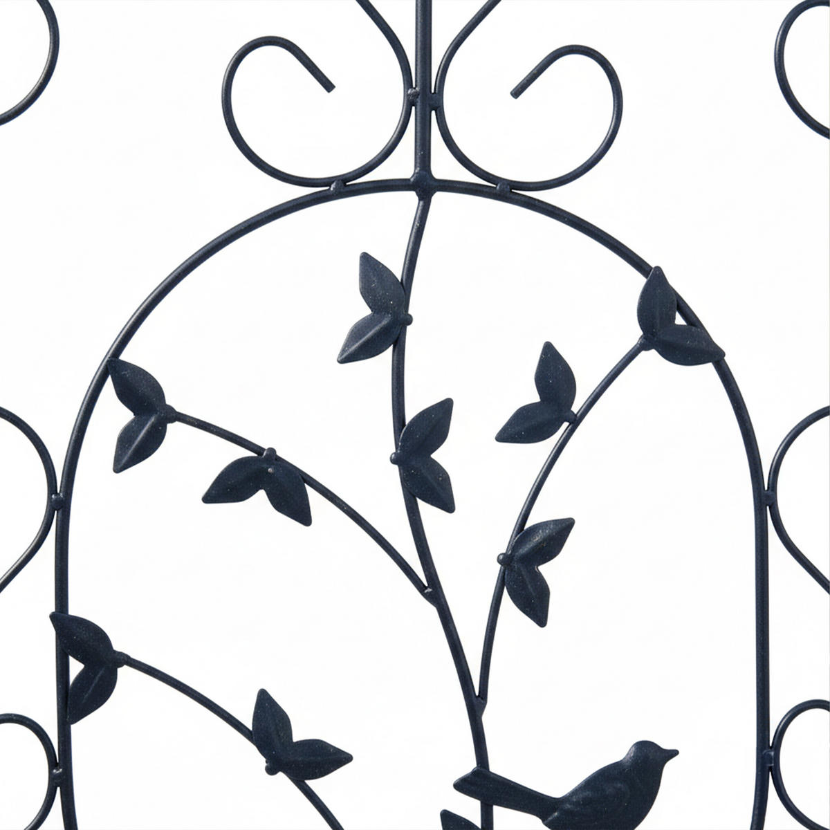 RANKGITTER Schwarz Stahl 1er-Set 116x35 cm - Schwarz, Metall (35/1/116cm) - Relaxdays